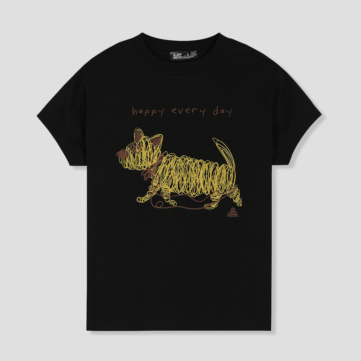 WOMEN｜ハッピーウォーク ドッグTシャツ