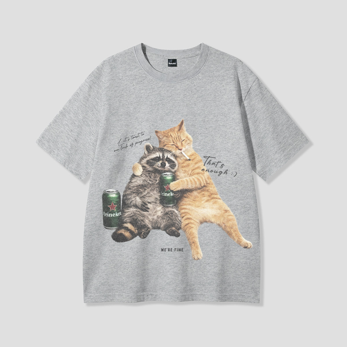 【予約】ナイトチルズ キャット＆ラクーン Tシャツ