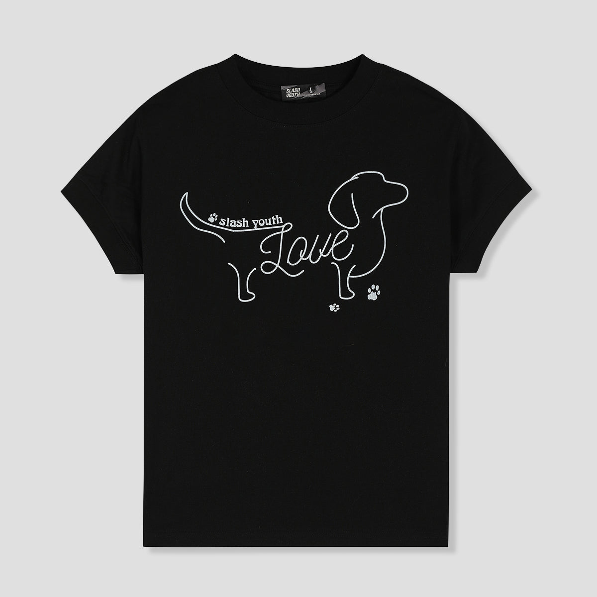 WOMEN｜LOVEダッチョンキャップスリーブ Tシャツ