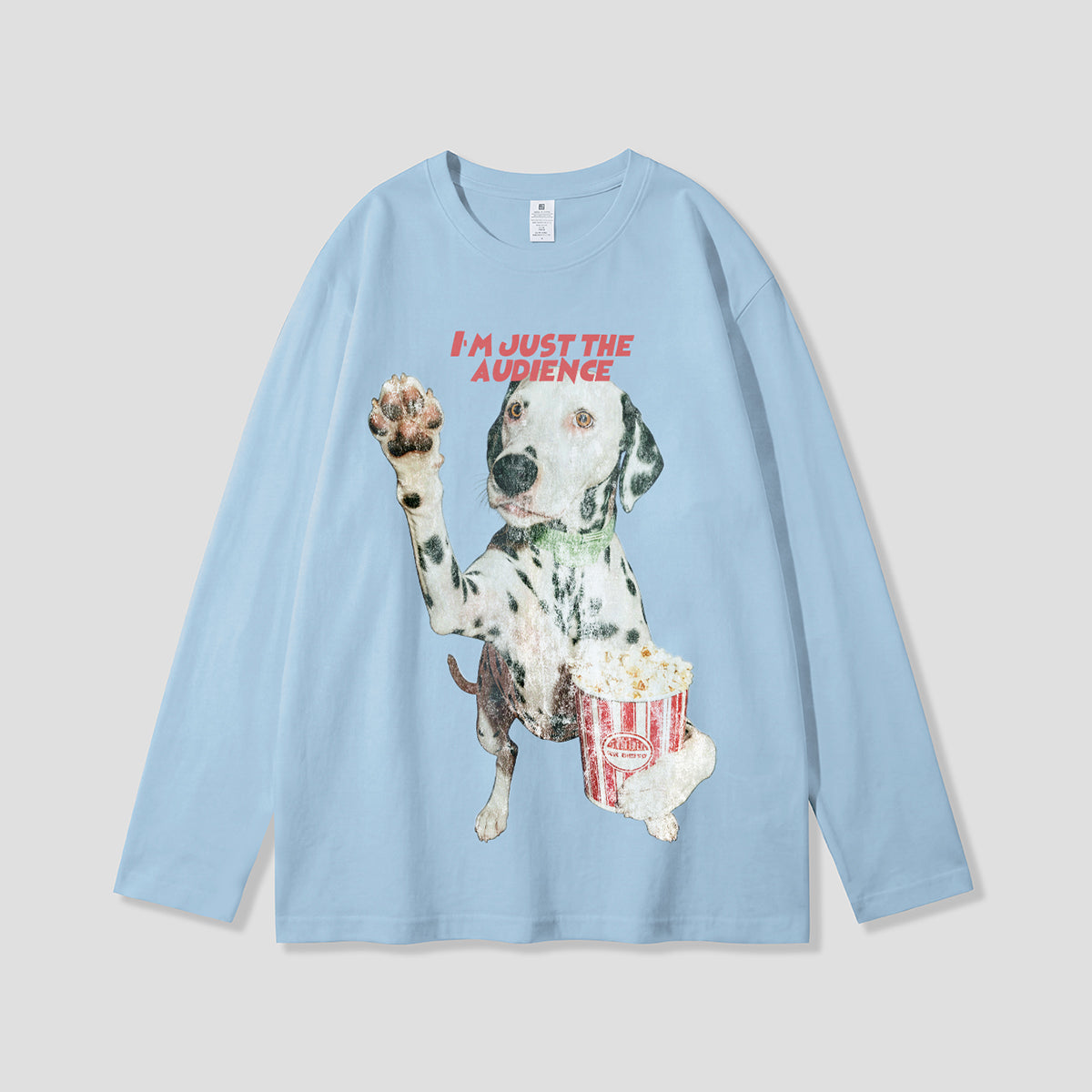 【予約】ポップコーン観客ドッグ グラフィックロングスリーブ