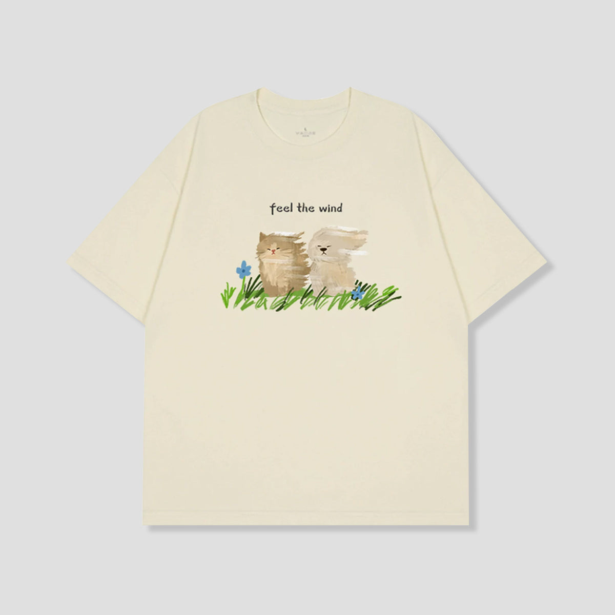 Feel the Wind キャット＆ドッグTシャツ