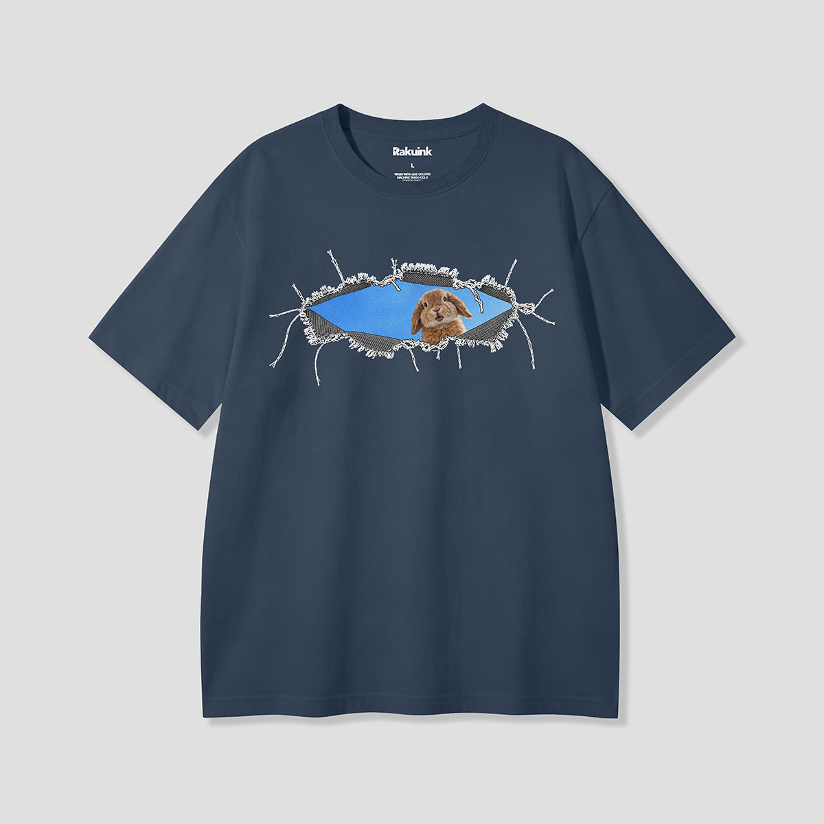 【予約】クラッシュホールラビット グラフィックTシャツ