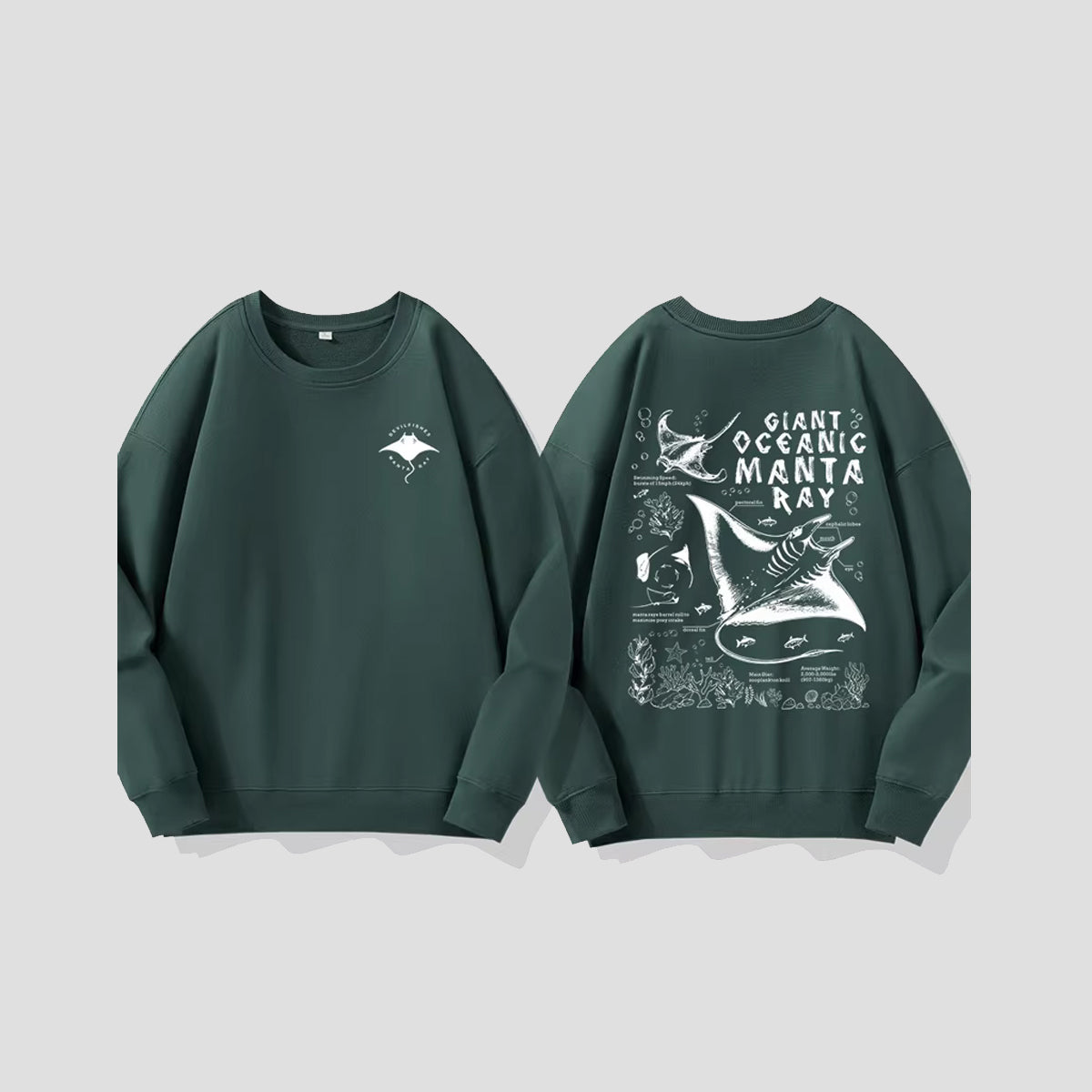 マンタレイ グラフィック スウェット