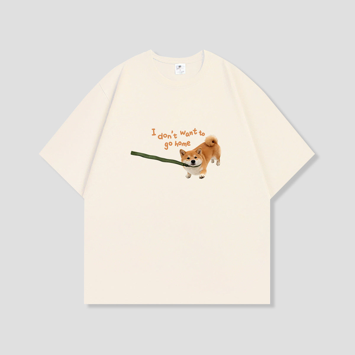 ゴーホーム拒否ドッグ グラフィックTシャツ