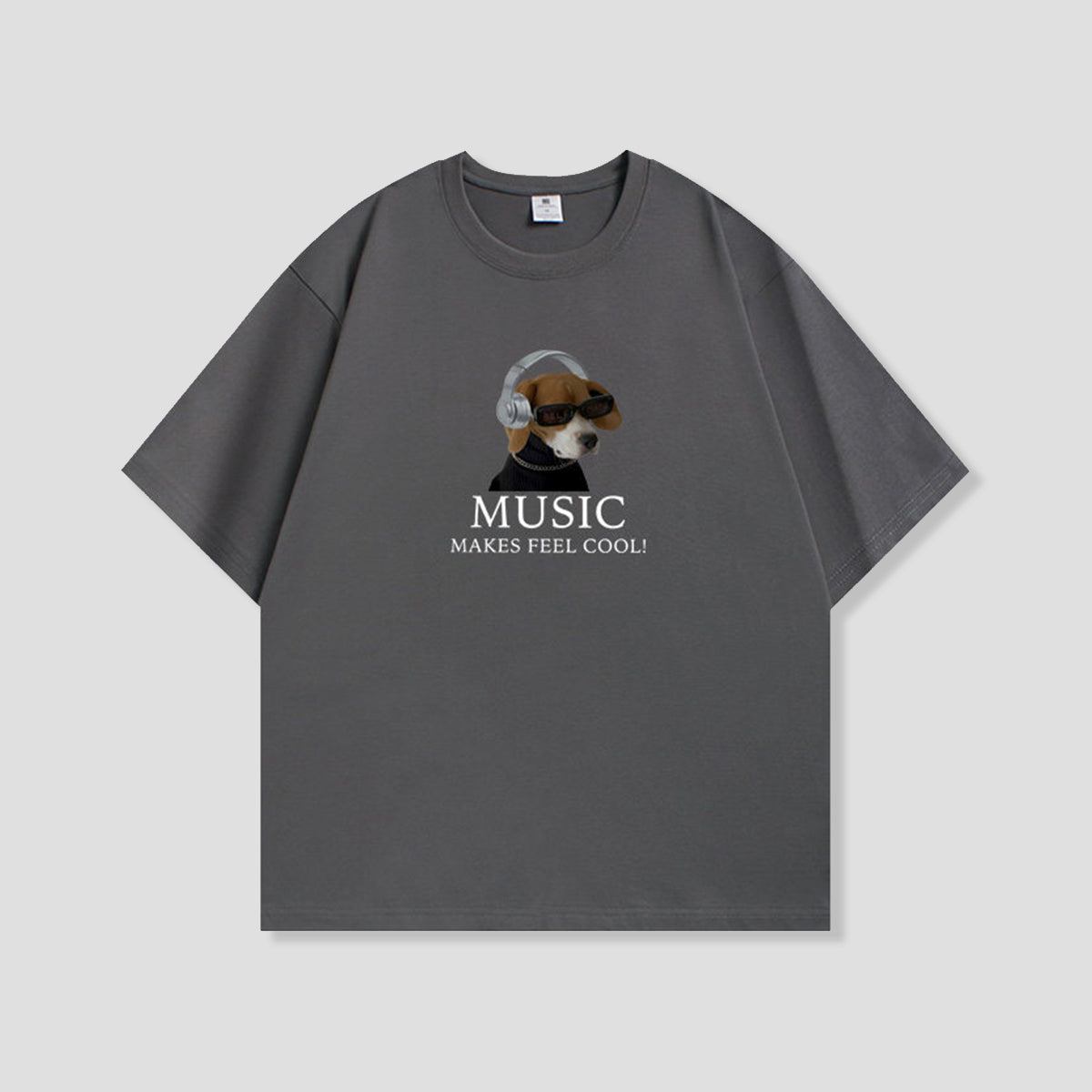 ミュージックドッグ グラフィックTシャツ