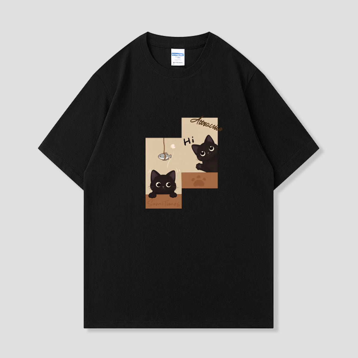 Hi！黒猫Tシャツ