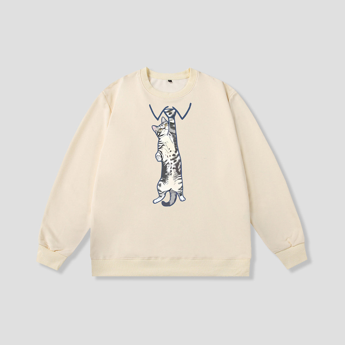 ネクタイキャット クルーネックスウェット