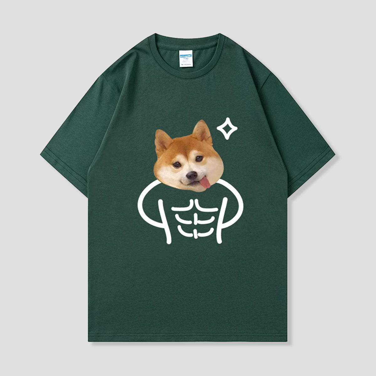 ムキムキ柴犬Tシャツ