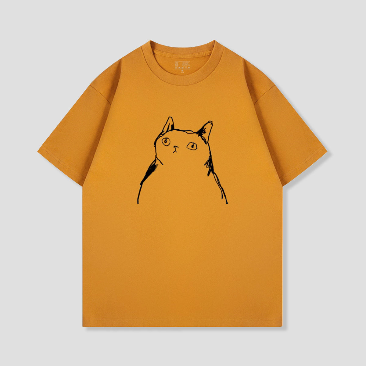 ミニマルキャットTシャツ