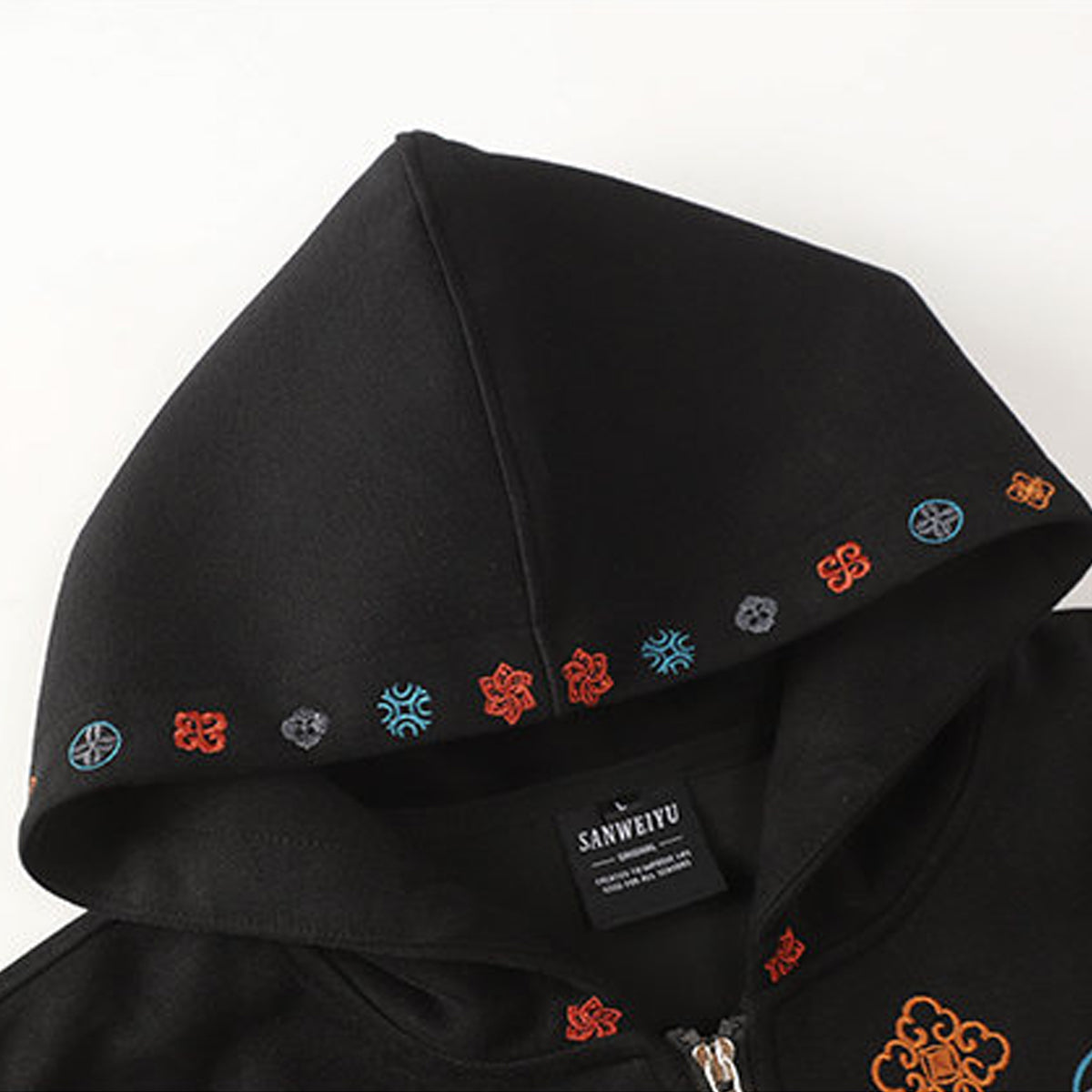 レタリングフラワー 刺繍入りパーカー – RakuInk