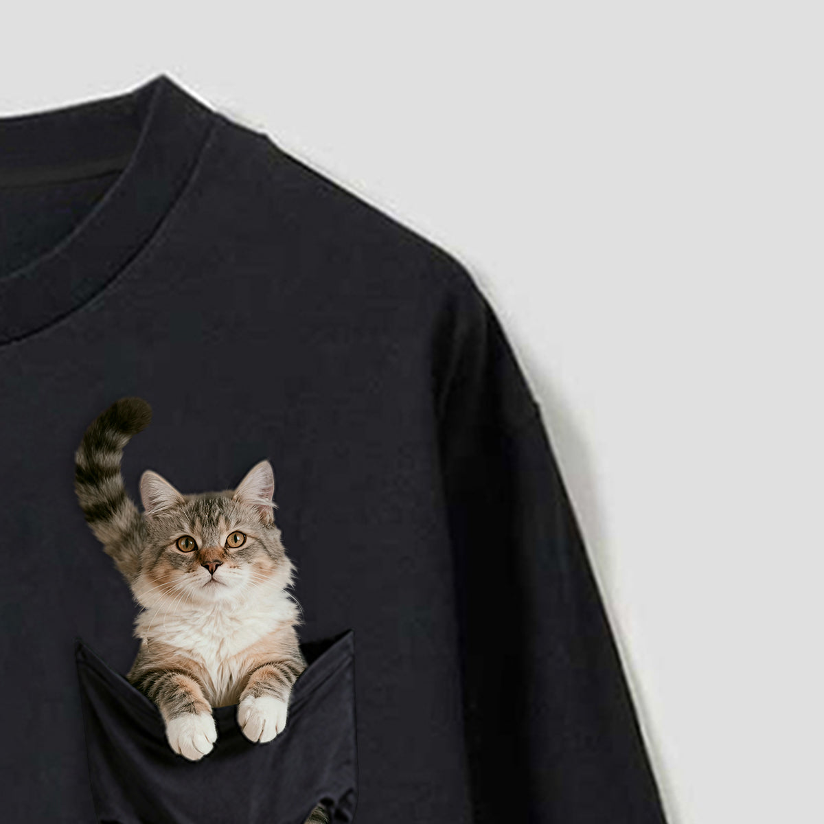 予約】ポケットキャット ロングスリーブTシャツ – RakuInk