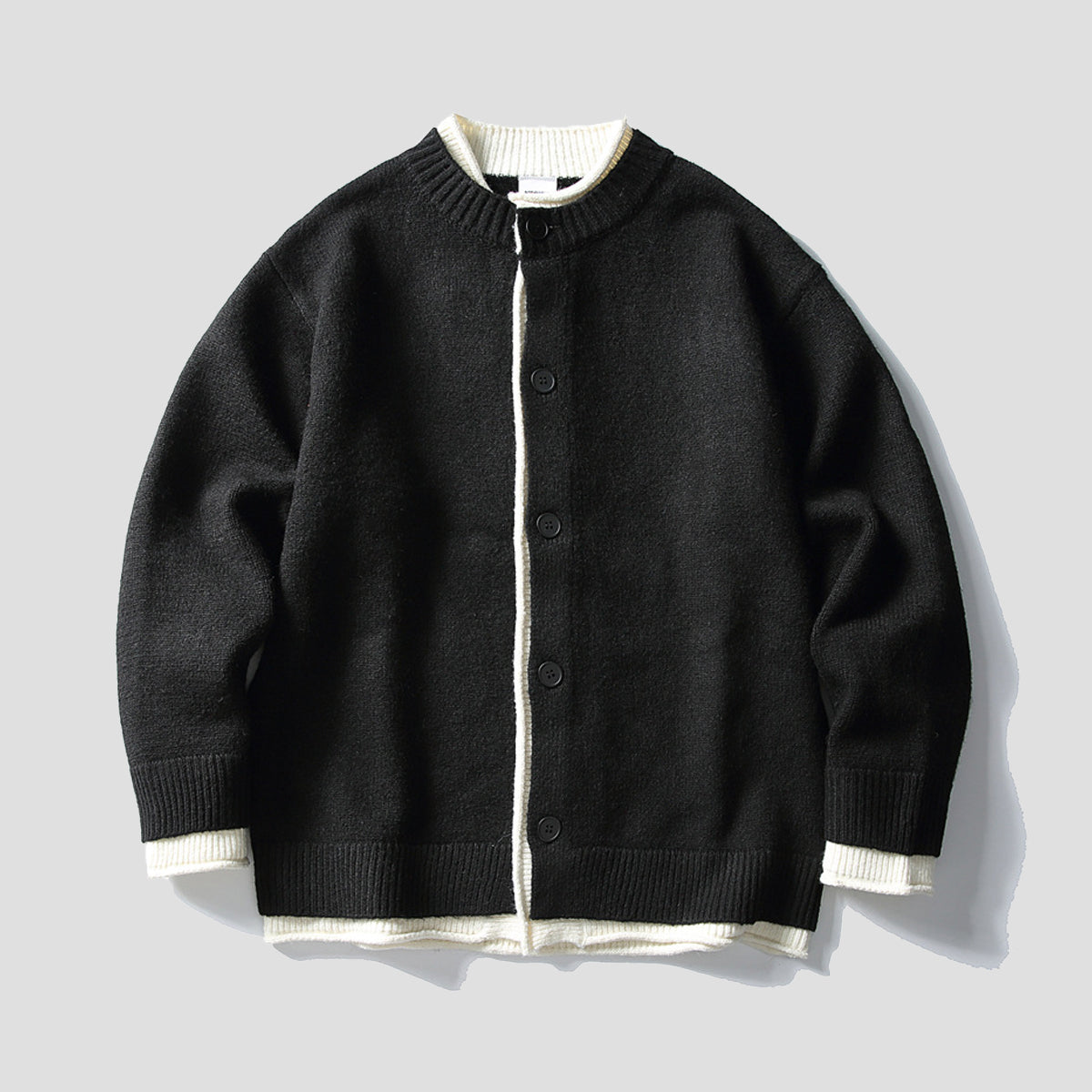 レイヤードエッジ カーディガン