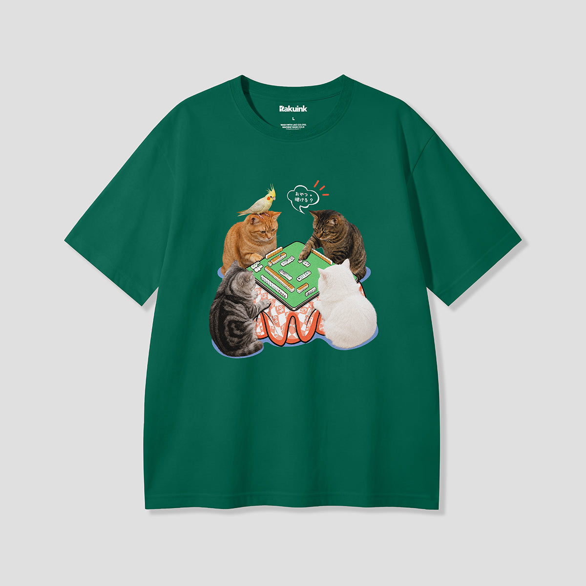 【予約】MEOWJONG キャットグラフィックTシャツ
