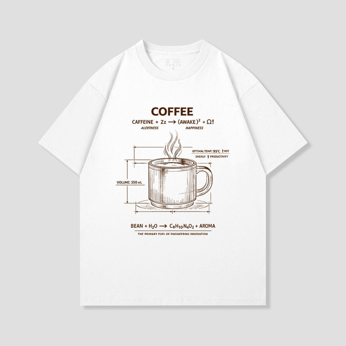 コーヒー設計図 グラフィックTシャツ