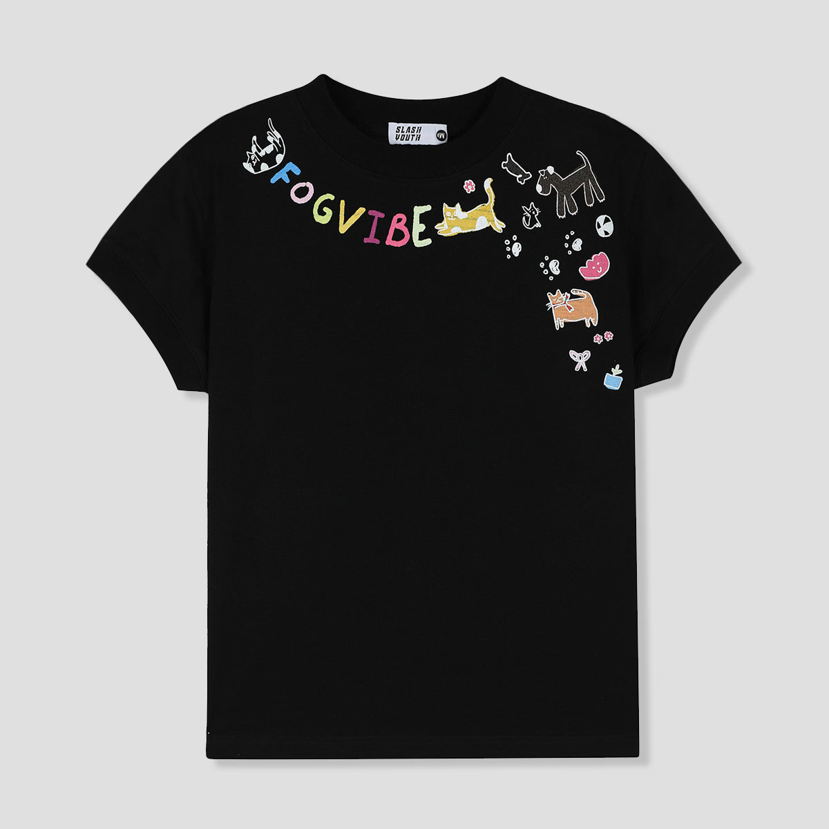 WOMEN｜ネコたちと自由におさんぽTシャツ