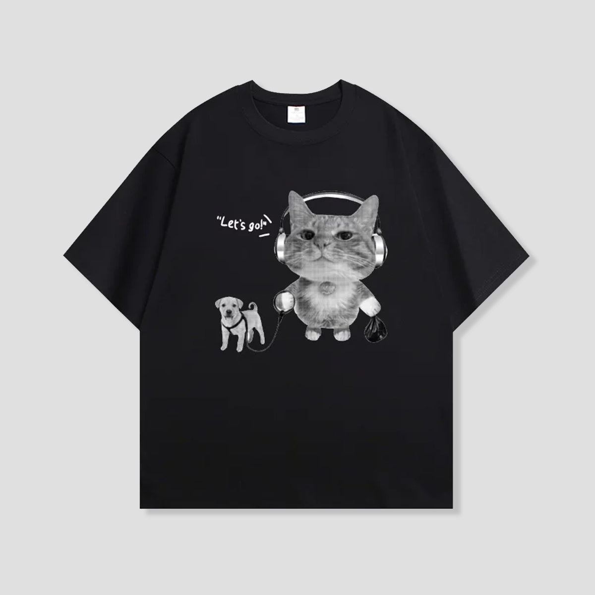 レッツゴーキャット グラフィックTシャツ