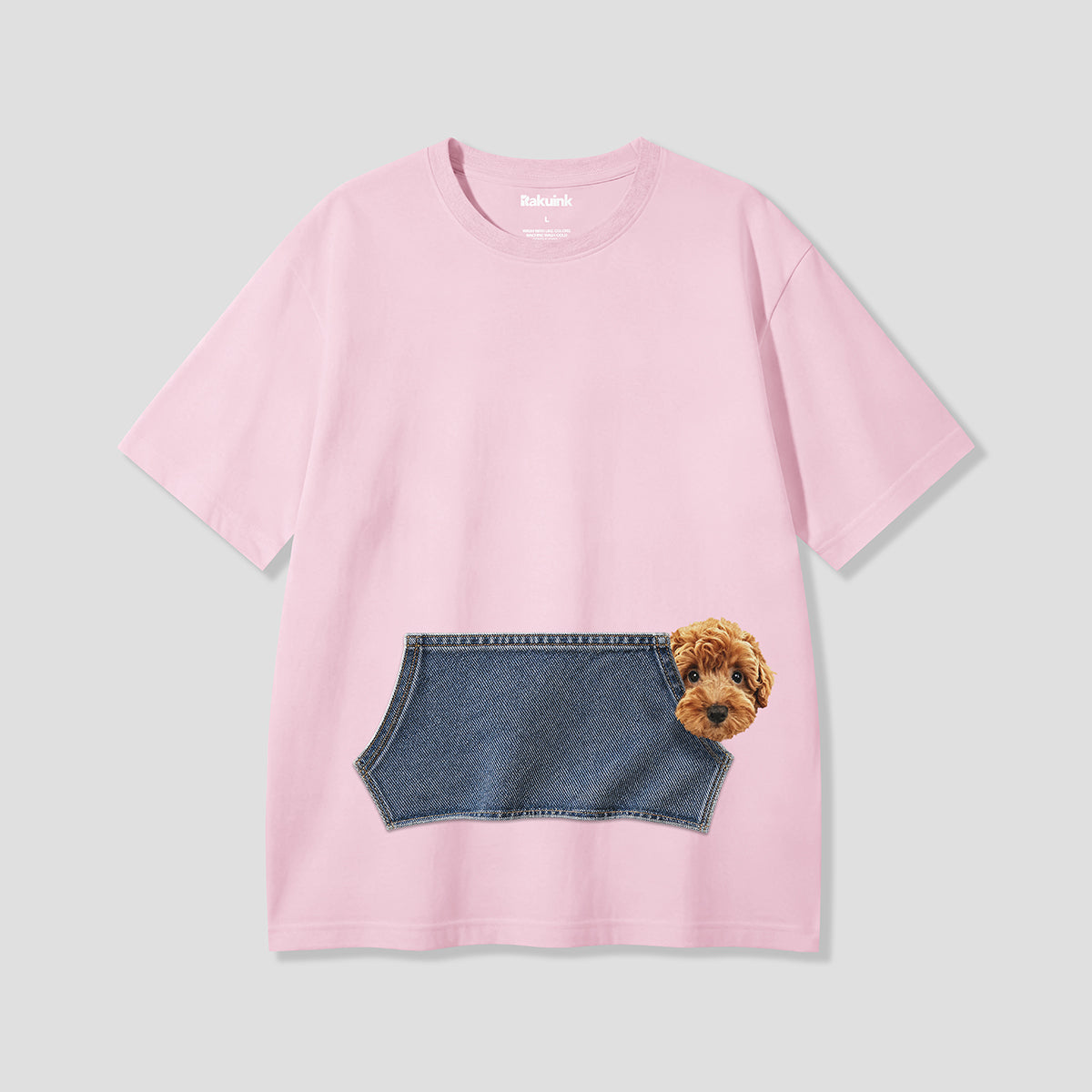 【予約】のぞきトイプードル グラフィックTシャツ