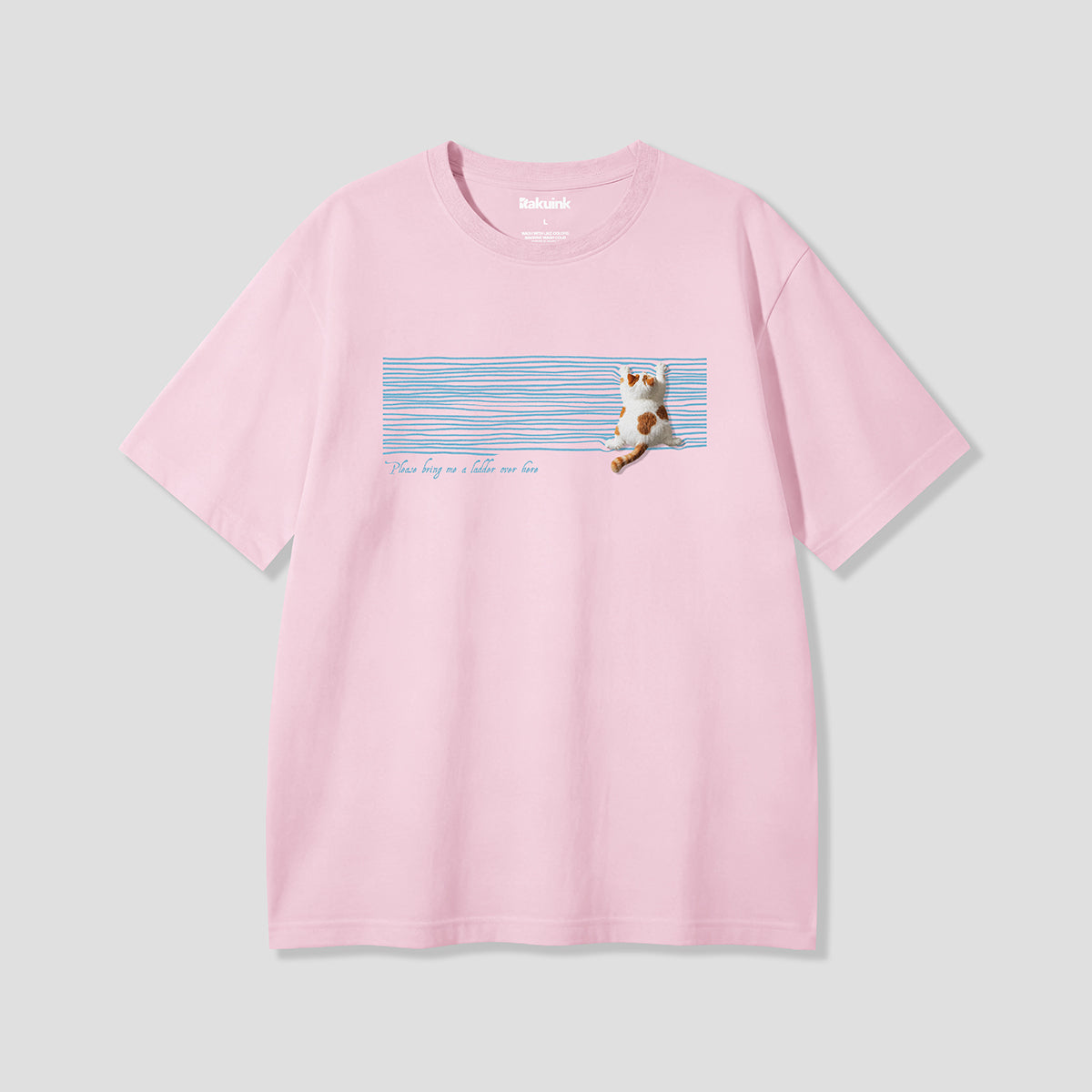【予約】のぼれないキャット グラフィックTシャツ