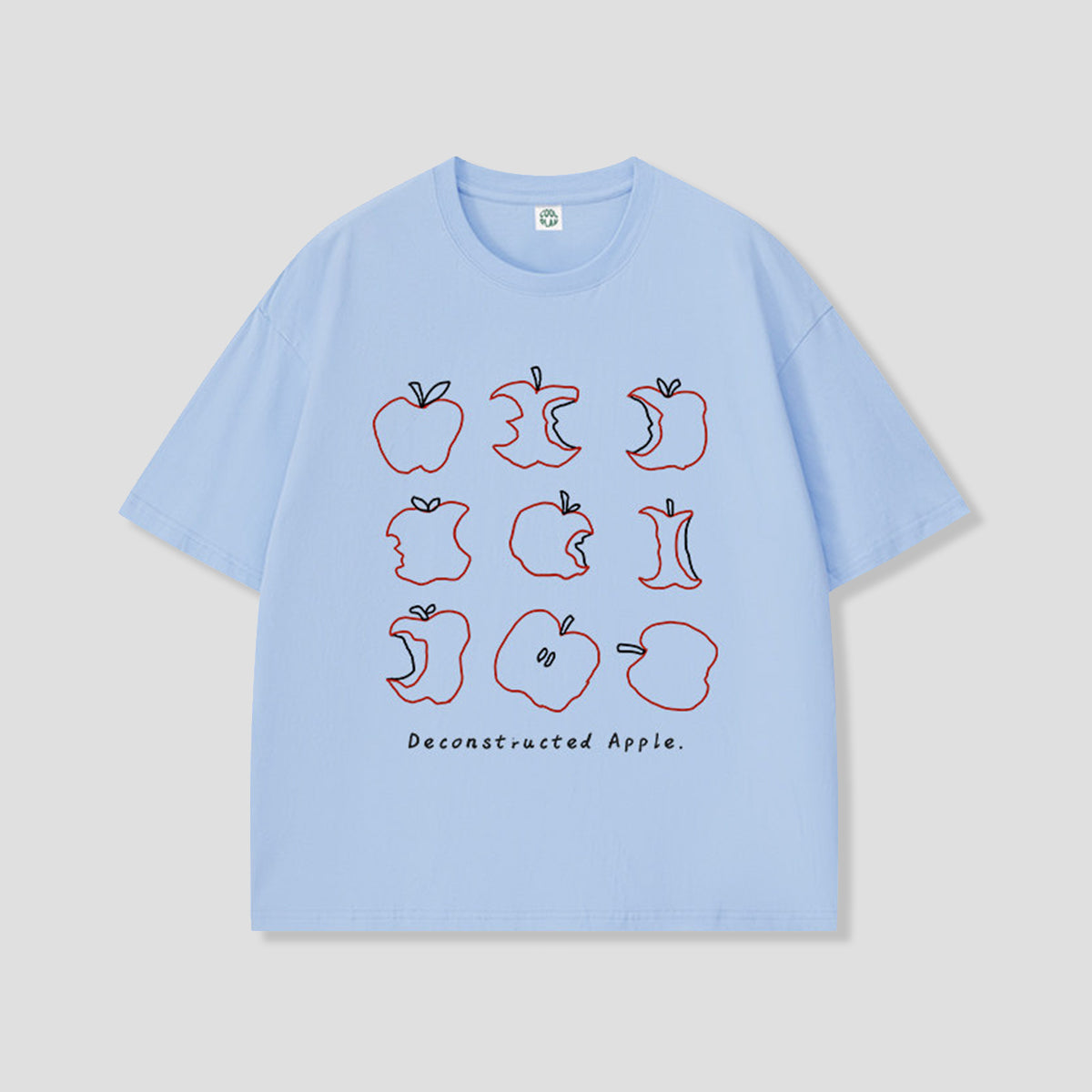 デコンストラクトアップル グラフィックTシャツ
