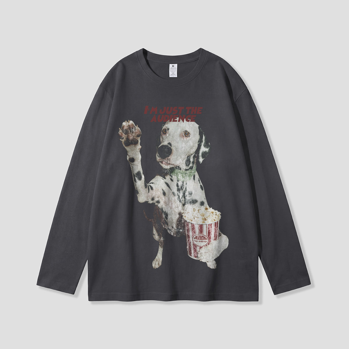 【予約】ポップコーン観客ドッグ グラフィックロングスリーブ