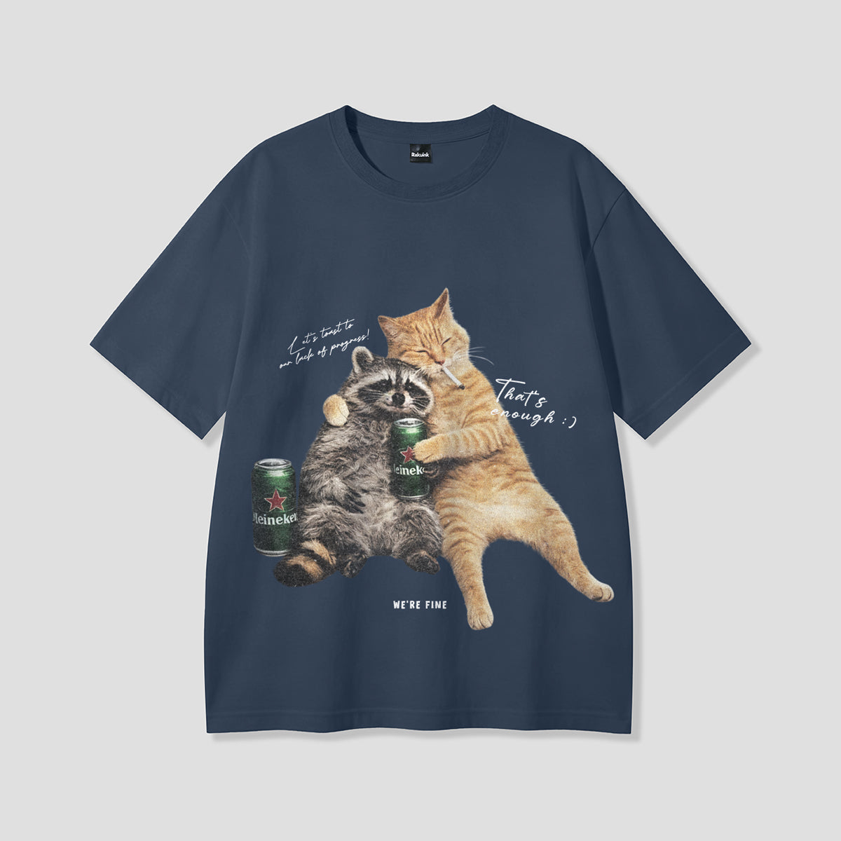 【予約】ナイトチルズ キャット＆ラクーン Tシャツ