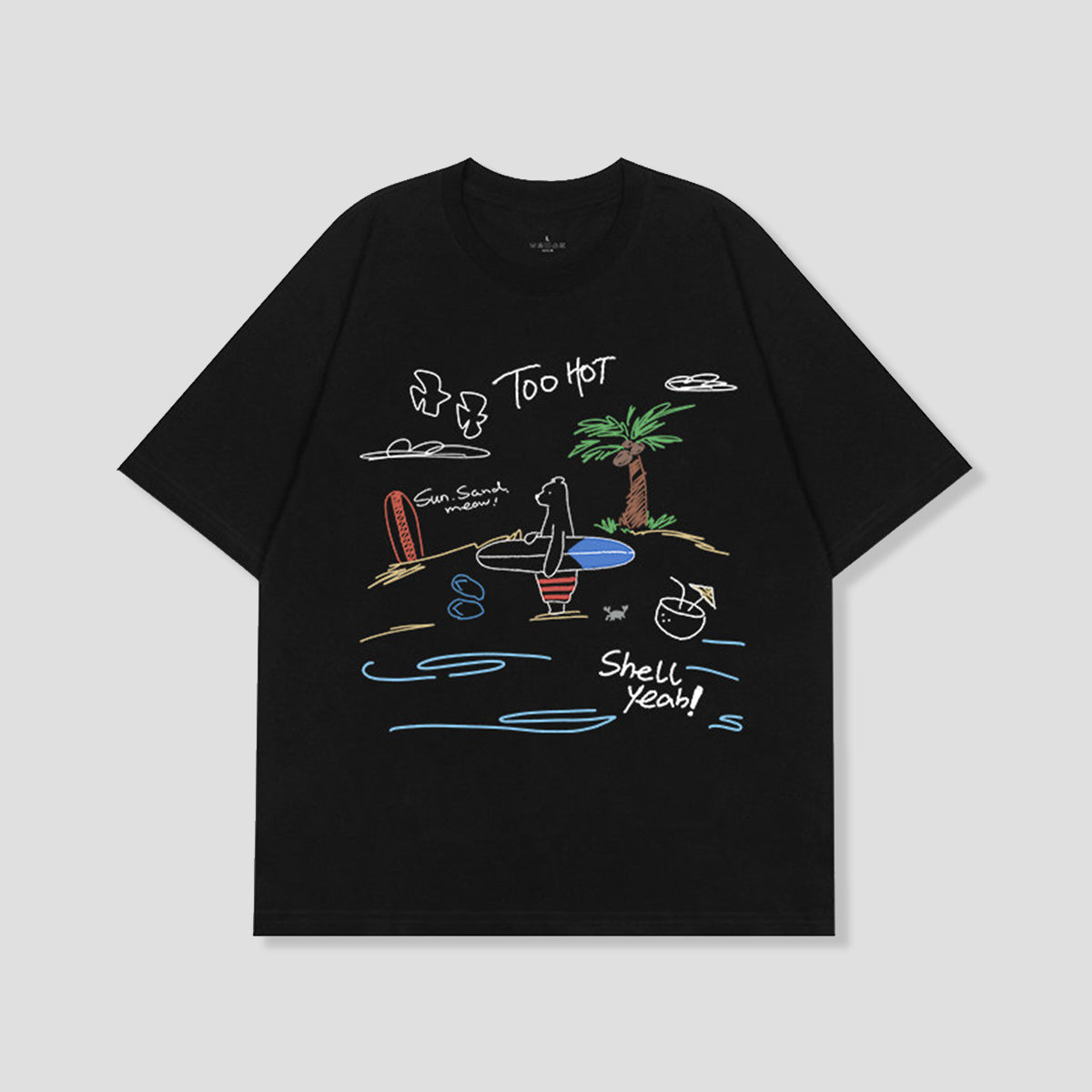 サーフベア グラフィックTシャツ