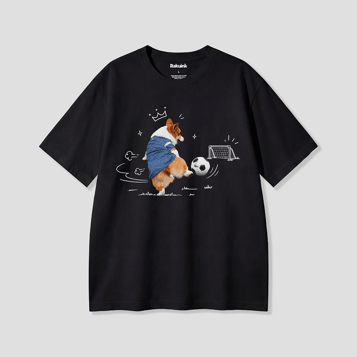 【予約】キングシュートコーギー グラフィックTシャツ