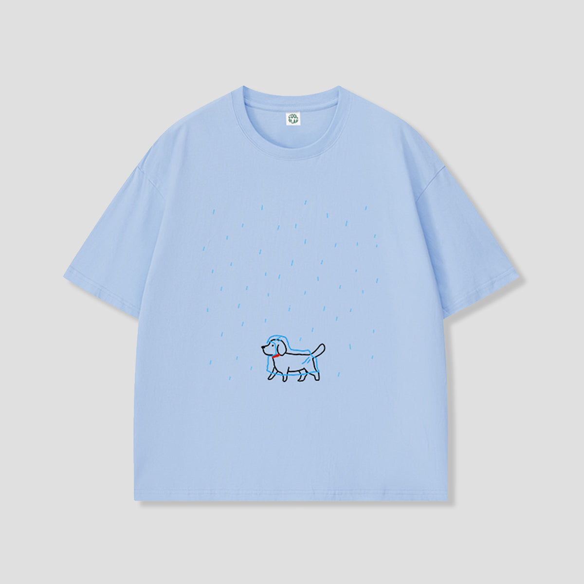 レインコートドッグ グラフィックTシャツ