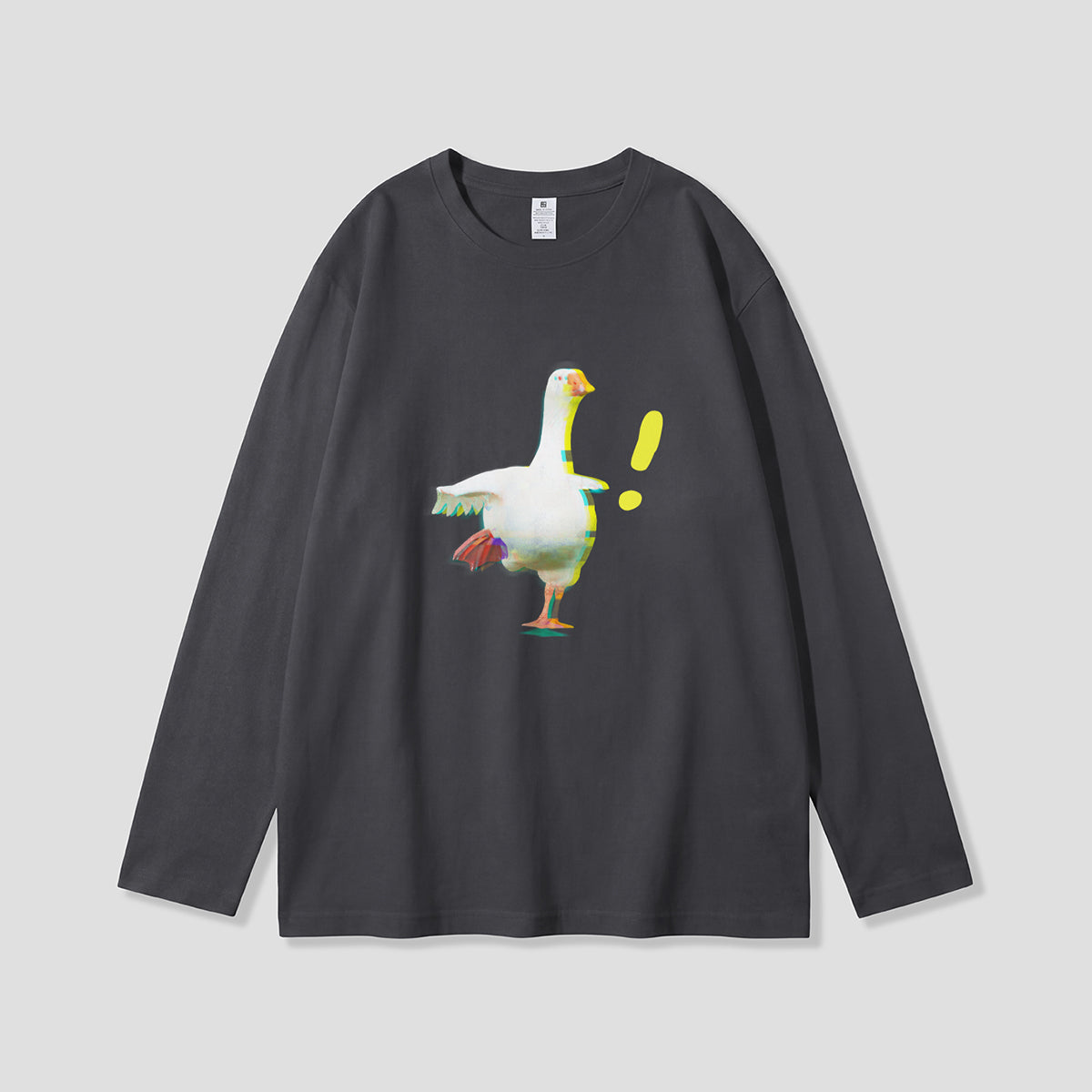 【予約】びっくりガチョウ グラフィックロングスリーブ