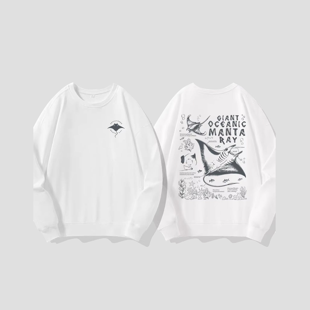 マンタレイ グラフィック スウェット