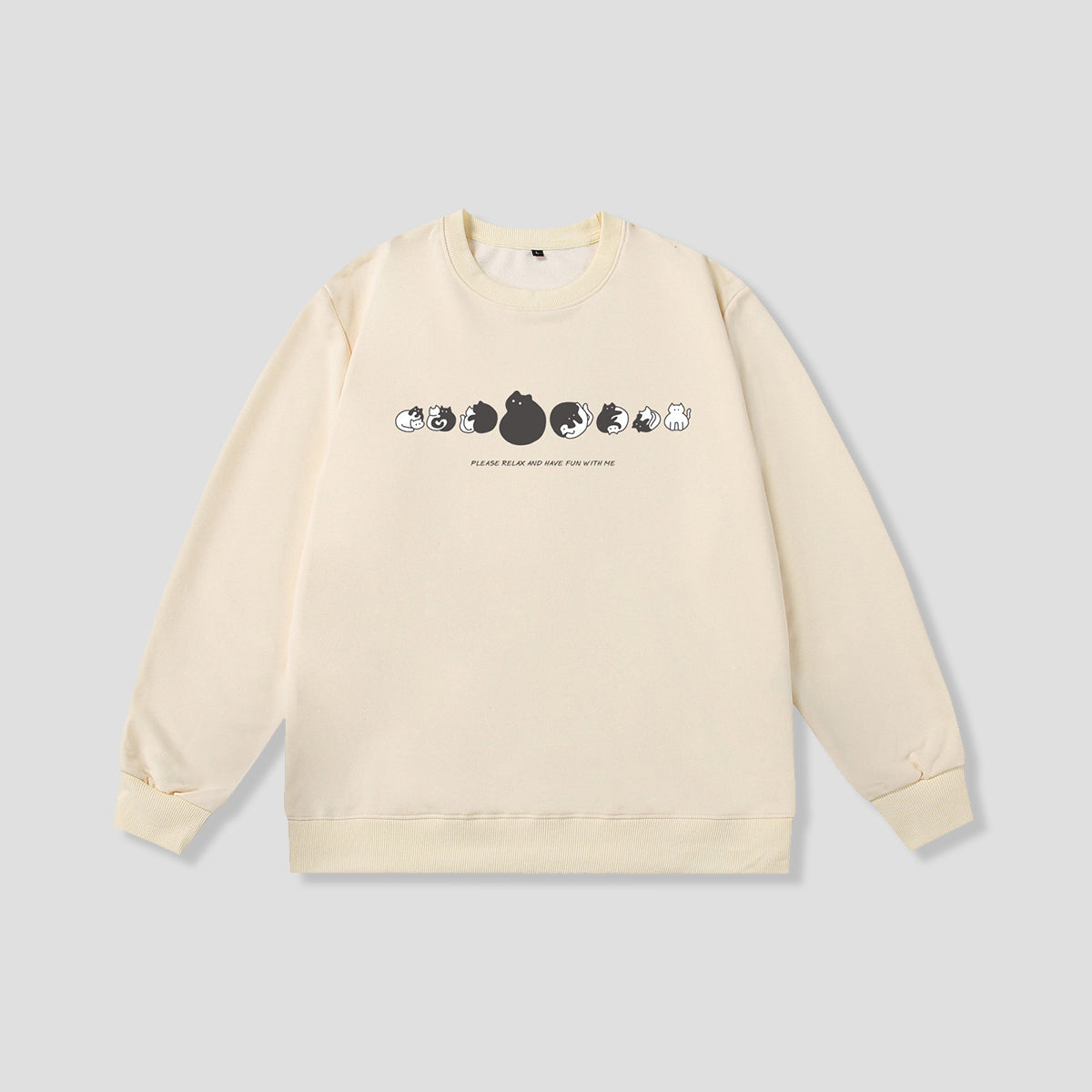 ころころキャット シルエットスウェット