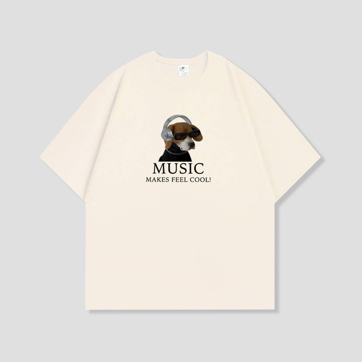 ミュージックドッグ グラフィックTシャツ