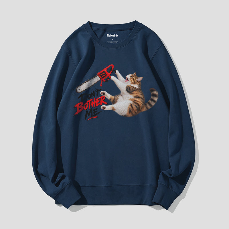【予約】DON'T BOTHER ME キャット グラフィックスウェット