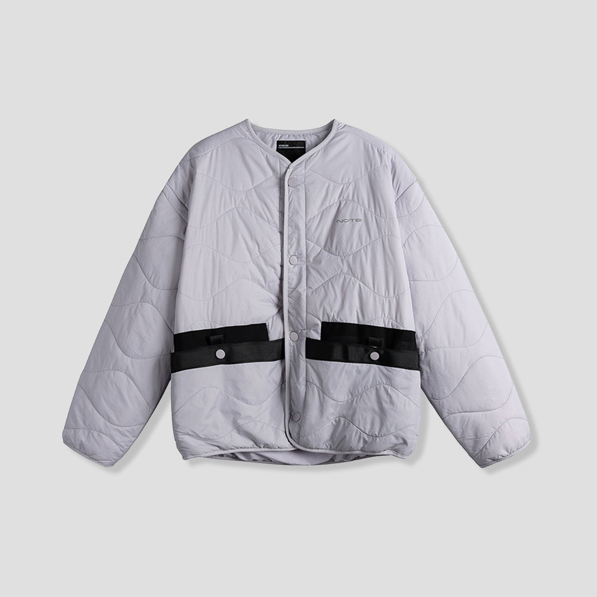 パネルライン キルティング ダウンジャケット