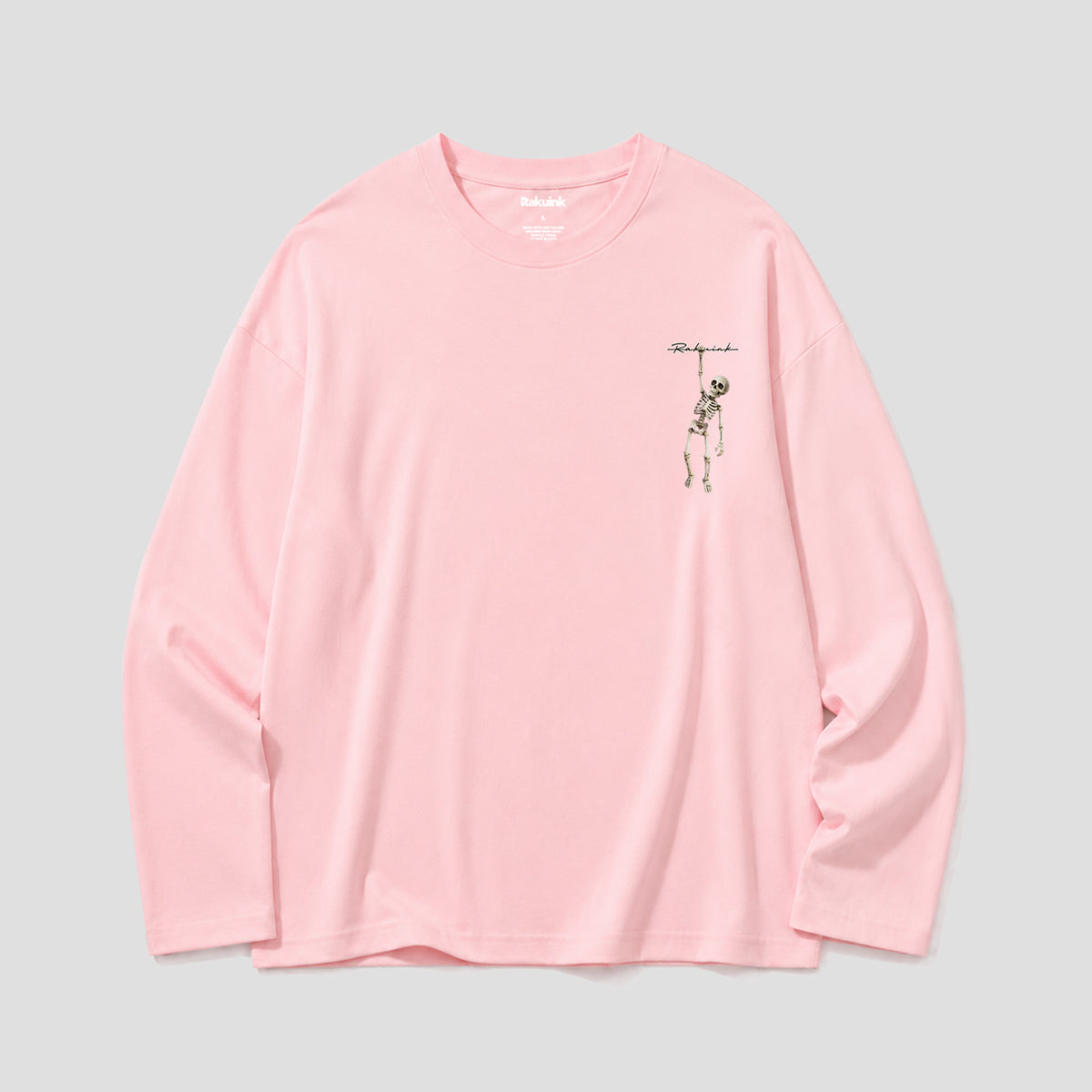 【予約】ぶら下がりスケルトン ロングスリーブTシャツ