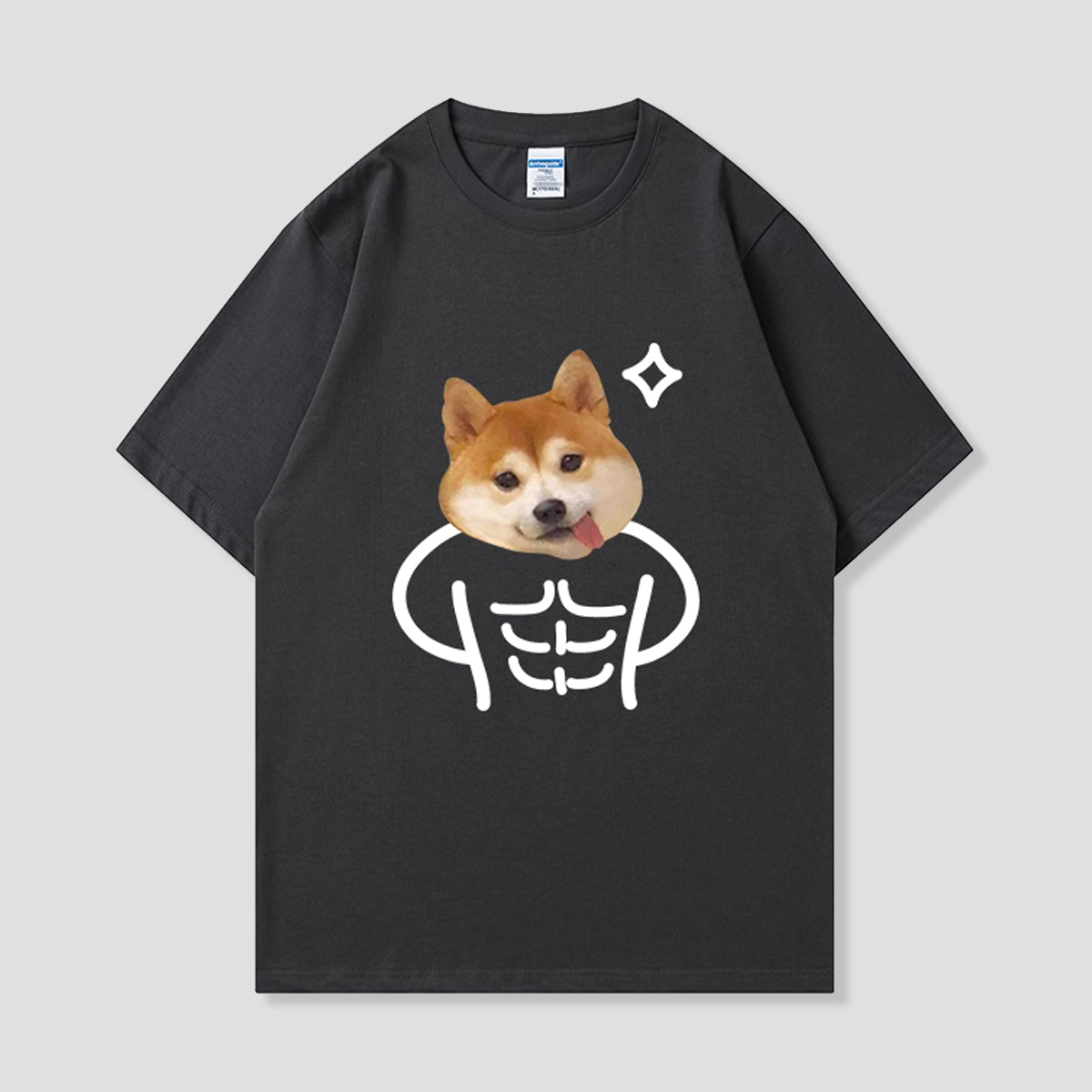 ムキムキ柴犬Tシャツ