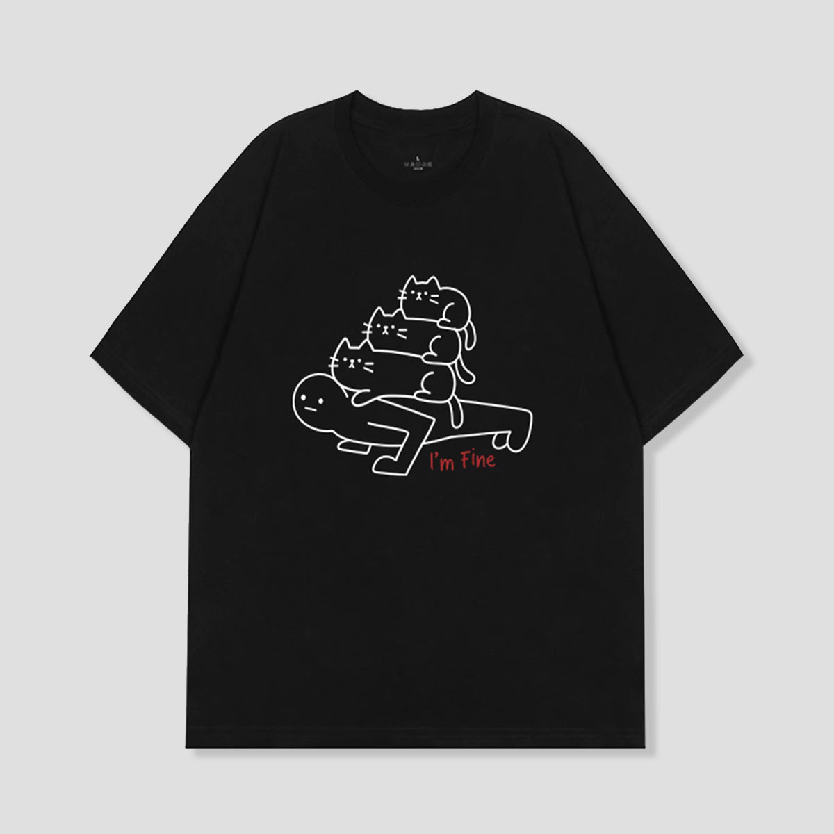 重圧キャットTシャツ