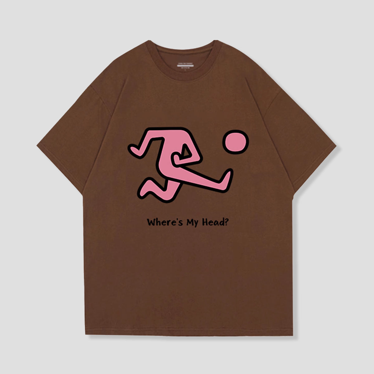 「頭どこ？」ユニークアートTシャツ