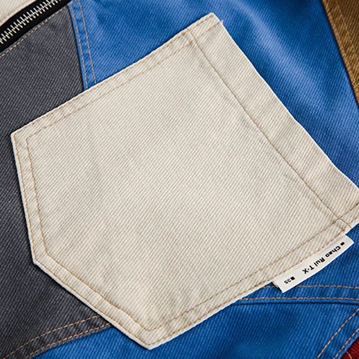 カラーブロック パッチワークジャケット – RakuInk