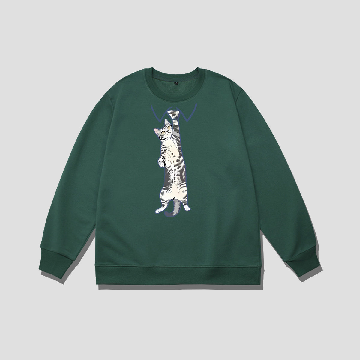 ネクタイキャット クルーネックスウェット