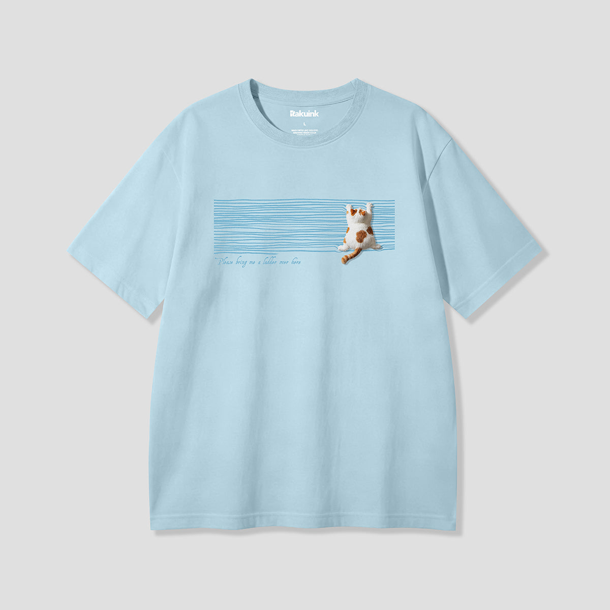 【予約】のぼれないキャット グラフィックTシャツ