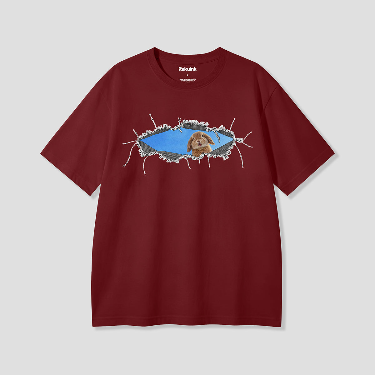 【予約】クラッシュホールラビット グラフィックTシャツ