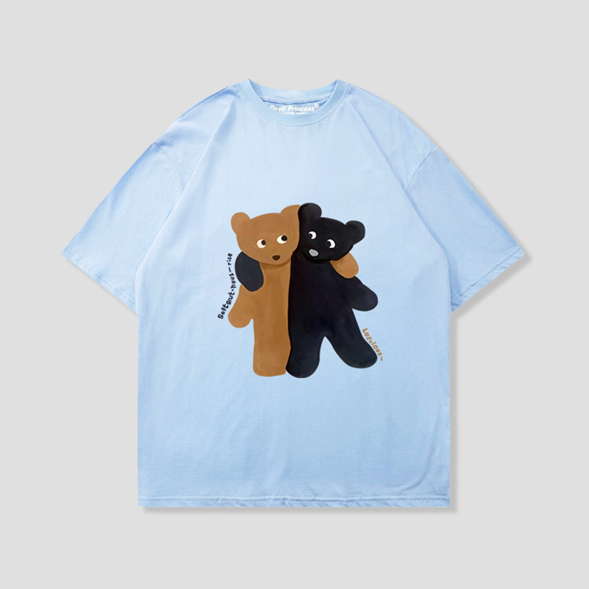 ハーフ＆ハーフベア グラフィックTシャツ