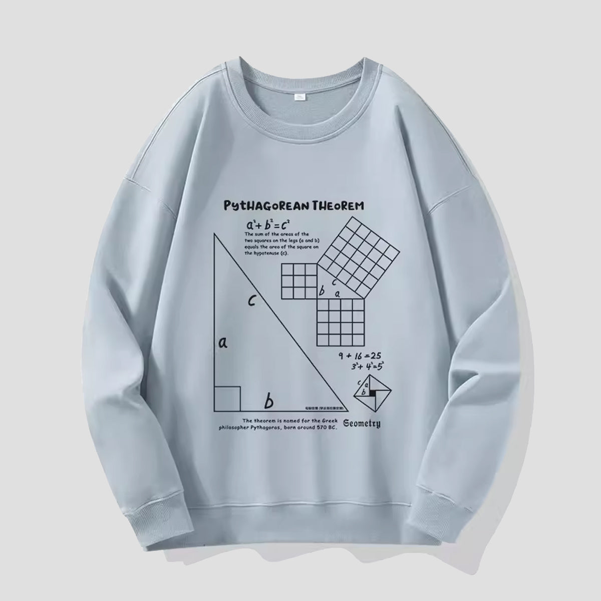 ピタゴラス図形 スウェット