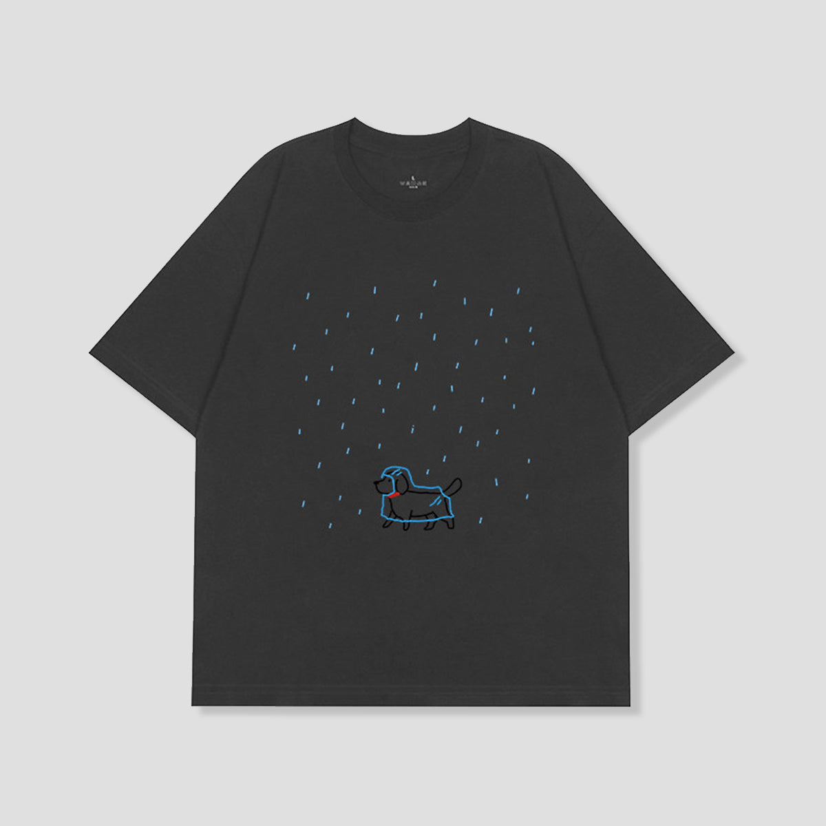 レインコートドッグ グラフィックTシャツ