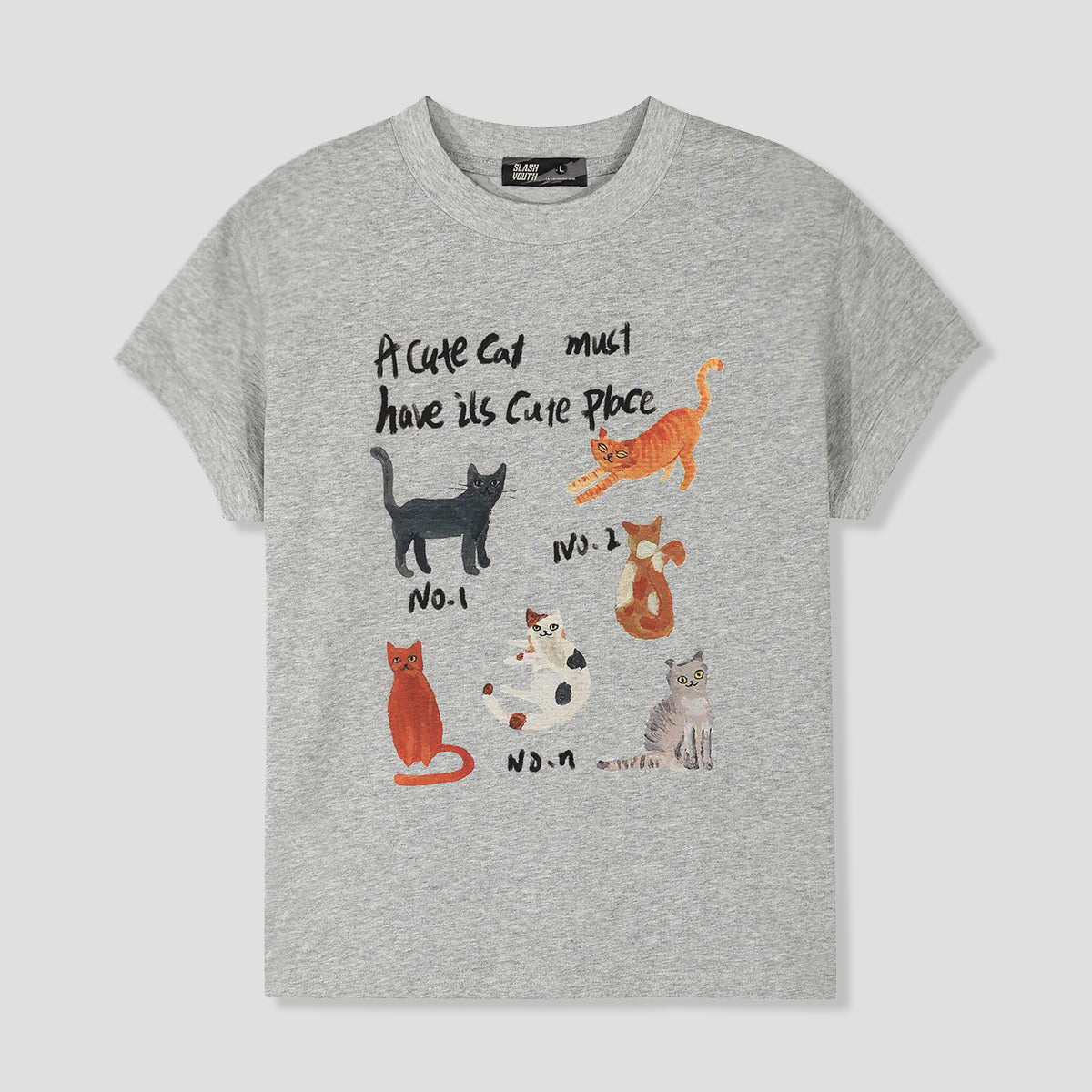 WOMEN｜キャットズキャップスリーブTシャツ