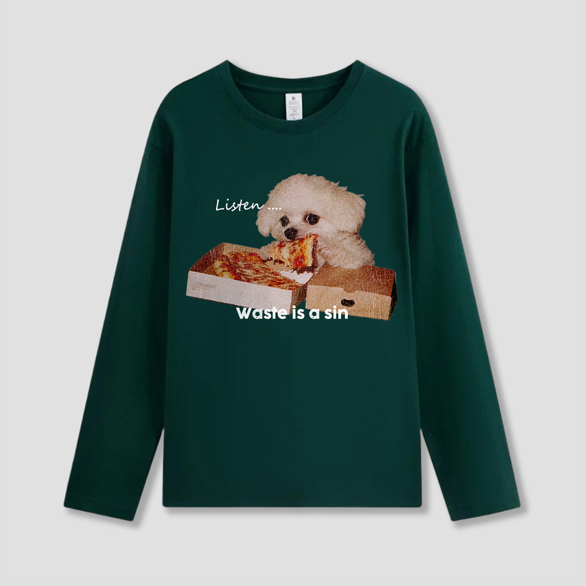 【予約】ピザ泥棒ドッグ グラフィック ロングスリーブ