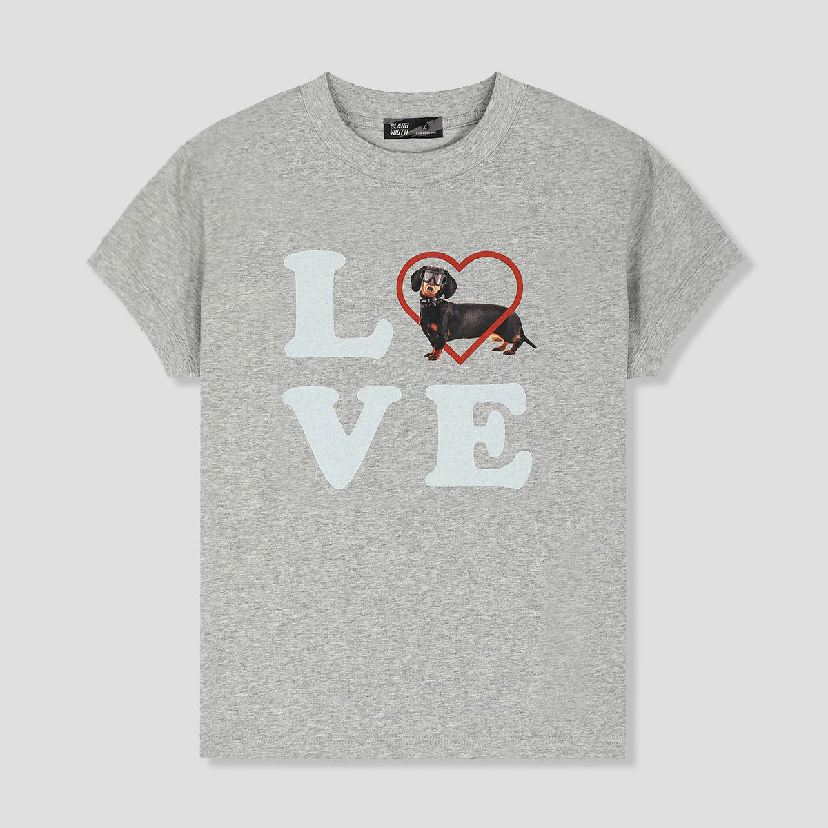 WOMEN｜ダッチョンとハートの休日 キャップスリーブTシャツ