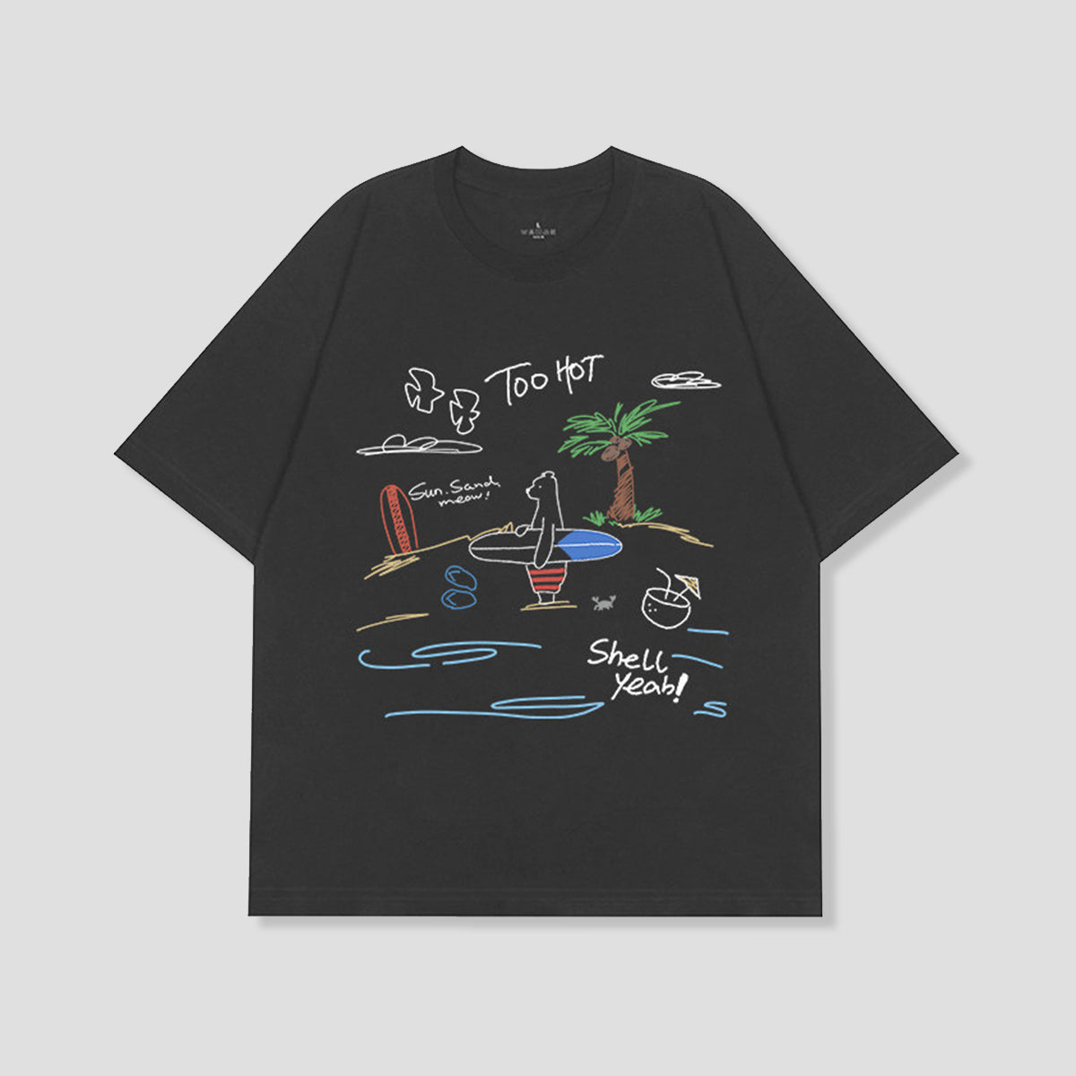 サーフベア グラフィックTシャツ