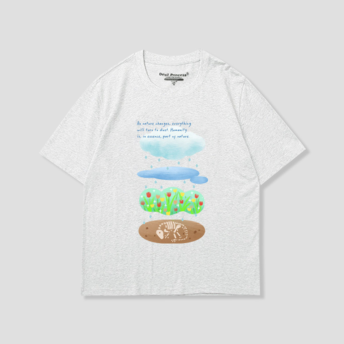レイヤードワールド グラフィックTシャツ